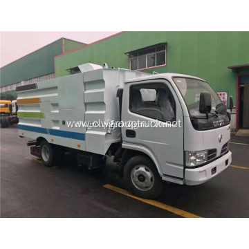 Dongfeng 4x2 suction truck with rear roller brush